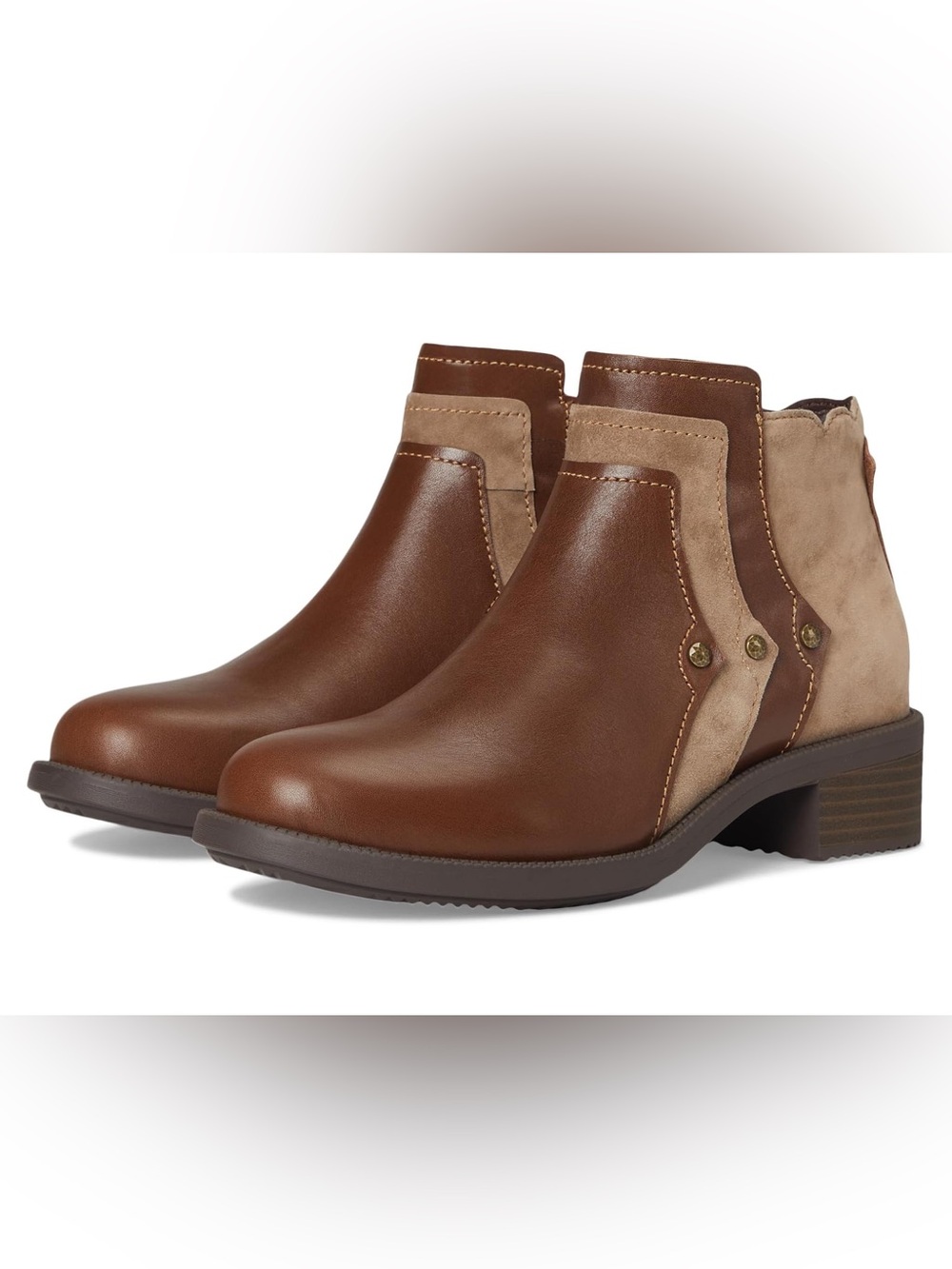 David Tate Spike Ankle Boot Brown 10 Wide